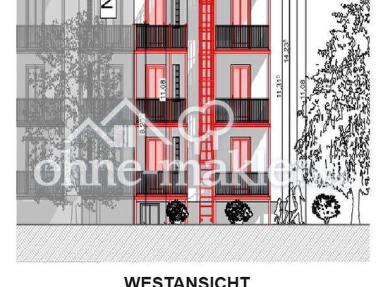 ERSTBEZUG nach Kernsanierung - 3 x Helle 1 ZKB mit EBK und Westbalkon direkt an der Wertach