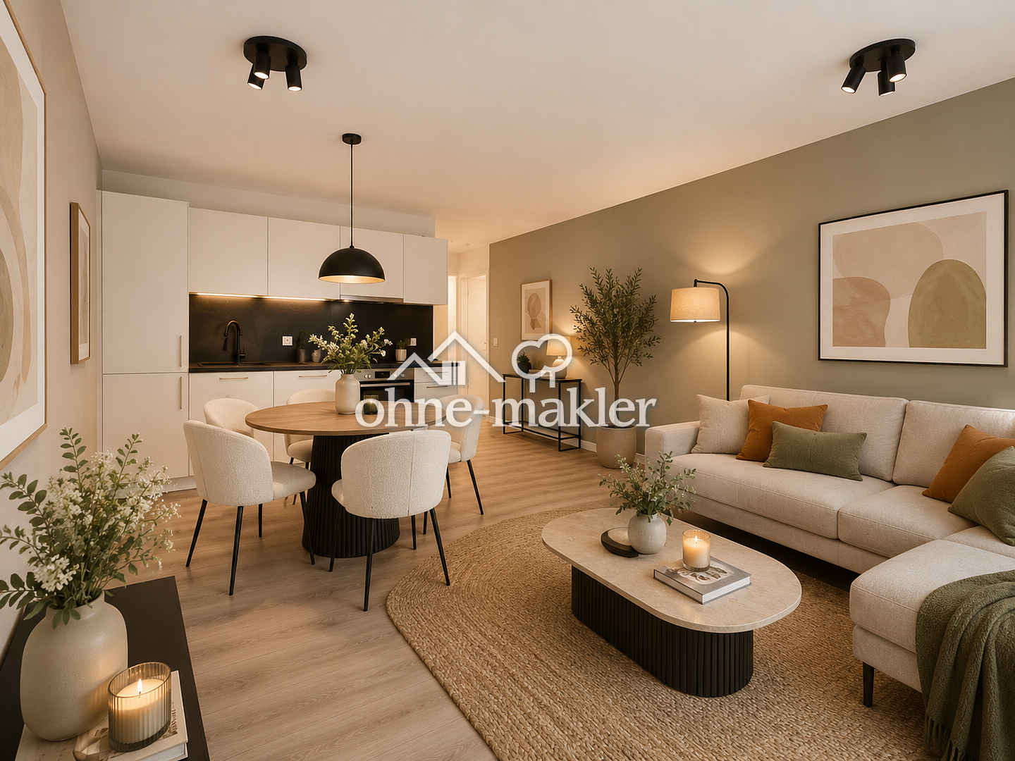                                                               *NEUBAU* Charmante 3-Zimmer mit Balkon und Einbauk&uuml;che - WE 1.12                                                       in Sandreuth (Nürnberg)