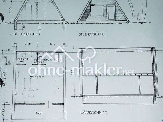 Nurdachhaus / Grundstück im Märchenwald