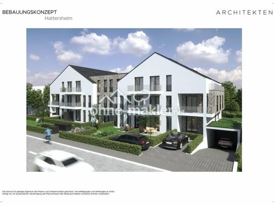 Entwicklungsprojekt mit lfd. Ertrag in Bestlage von Hattersheim, 1.150 m² Nettowohnfläche garantiert
