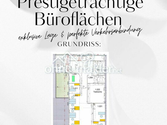 Prestigeträchtige Büroflächen