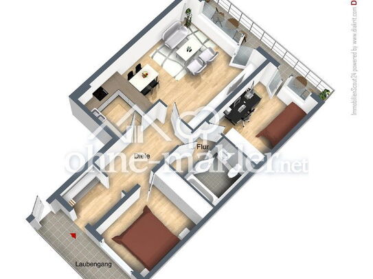 3 Zimmer Whg. in gepflegtem Mehrparteienhaus *** Umweltfreundliche und CO2 neutrale Pelletsheizung