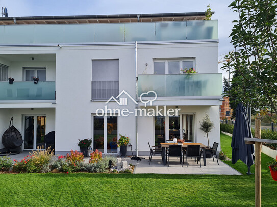 3 Zimmer Wohnung mit großer Dachterrasse - Neubau in Bieber-Nord