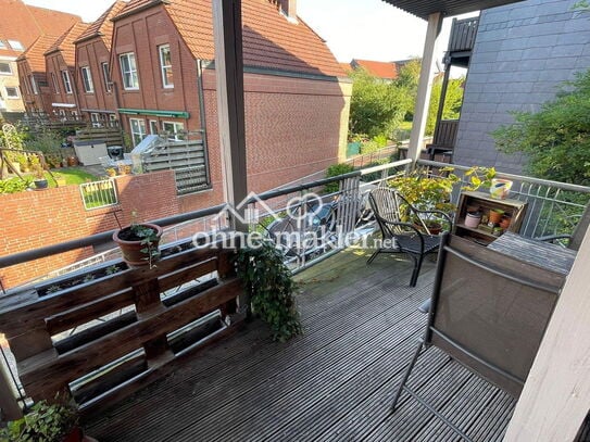 Stade, Innenstadt, 3-Zi-Wohnung Nähe Fischmarkt, Balkon, PKW-Stellplatz