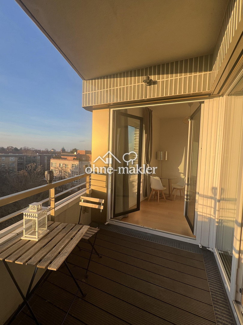 Sehr schöne, voll ausgestattete 2-Zimmer-Residenz mit Sonnenterrasse und Blick auf Grunewald - Foto 1