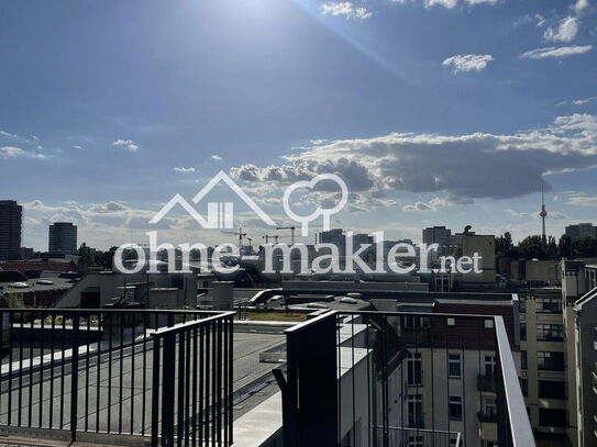 Penthouse mit Blick auf den Fernsehturm - Neubau - Energieeffizienzklasse A+