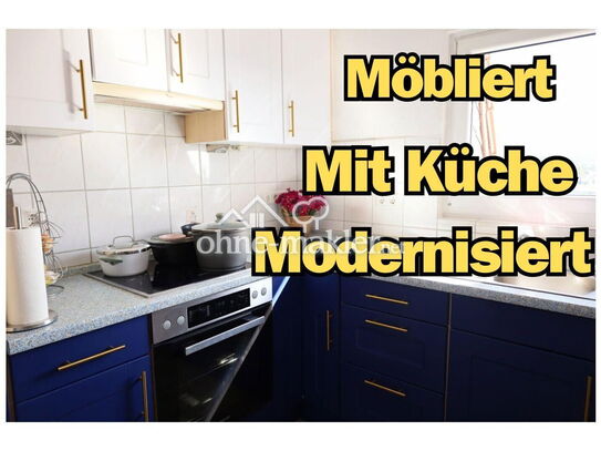 möblierte 2-Zimmer Penthouse Wohnung mit grossem Balkon und traumhaftem Blick in beliebter Lage