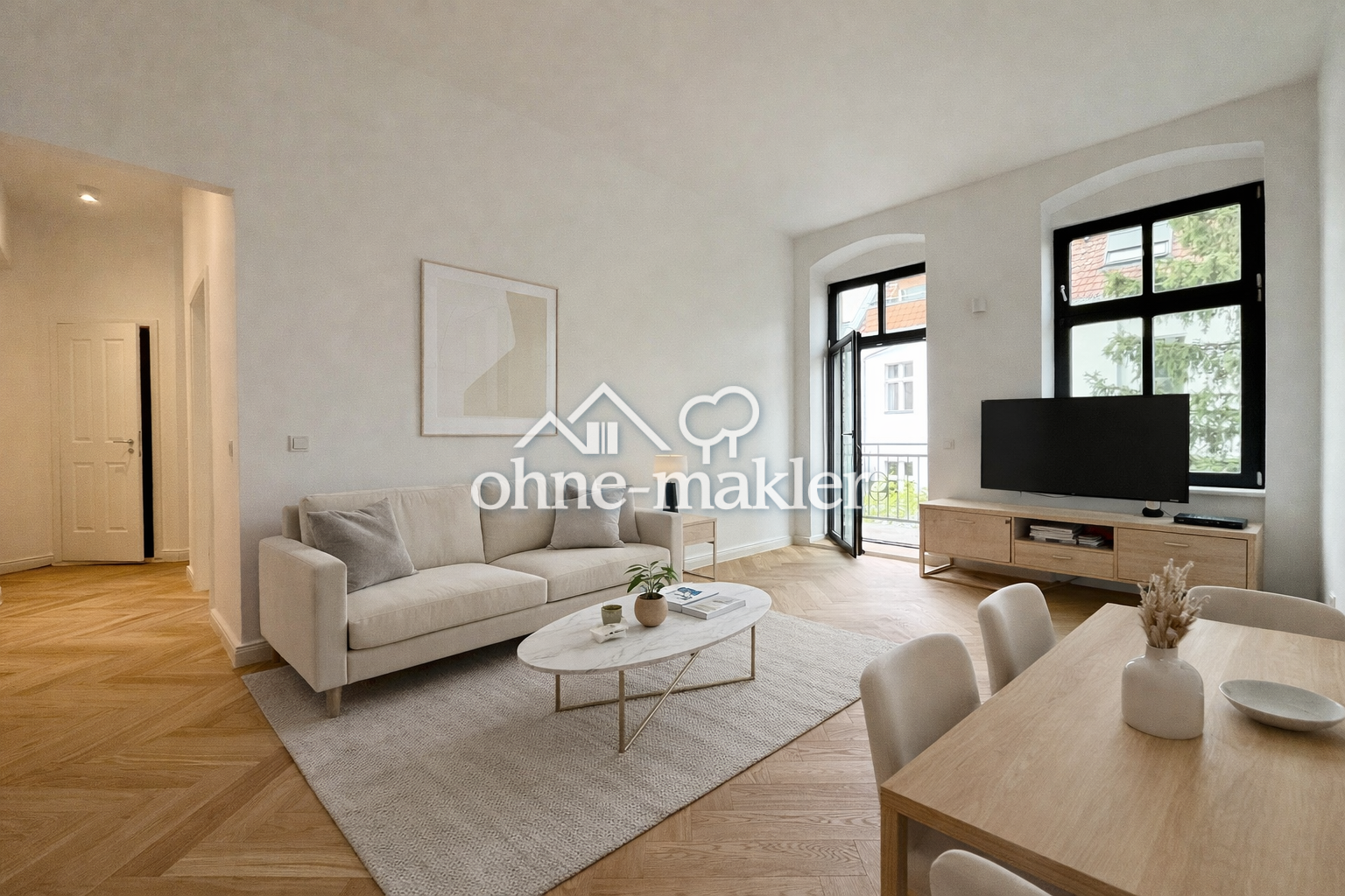 Möbliertes 2-Zimmer-Apartment mit Balkon im ruhigen HH eines sanierten Altbaus mit bester Anbindung! - Photo 1