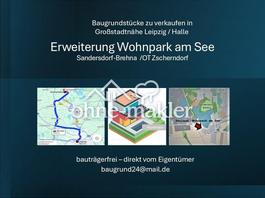 Baugrundstücke zu verkaufen nahe Badesee in Großstadtnähe Leipzig /Halle