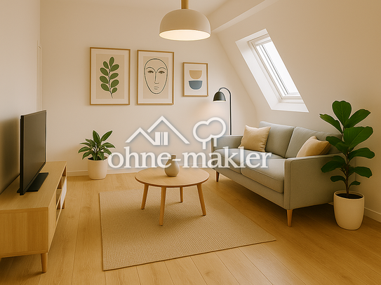 Umfangreich sanierte Dachgeschosswohnung mit Weitblick
