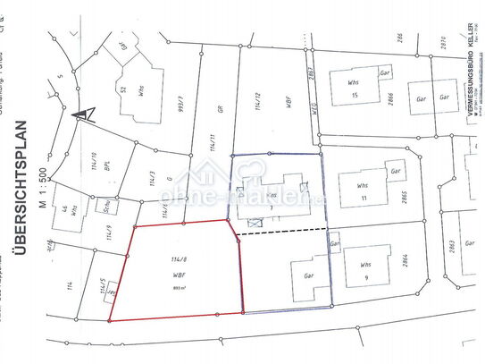 893 m² Großes Erschlossenes Baugrundstück