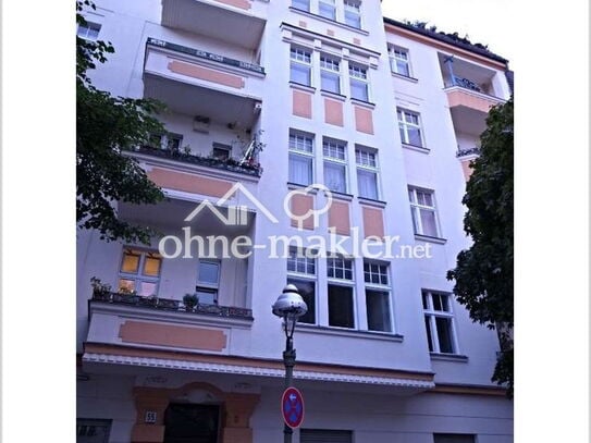 Jugendstil Altbau Perle, Grundriss NEU, Fernw., GästeWC, EBK, Loggia, 10 Min. U6 bis Friedrichstr.