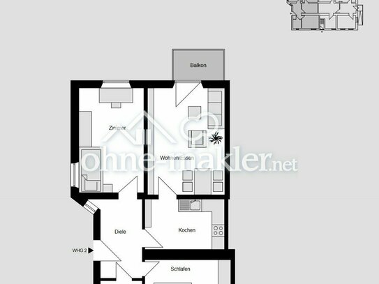 ERSTBEZUG - Frisch sanierte Wohnungen in Kempten (2-3-Zimmer Wohnung)
