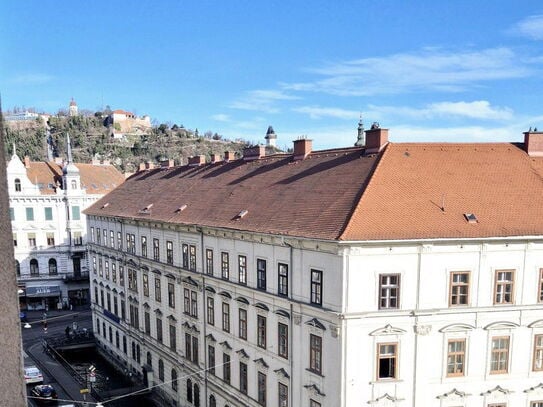 Zentrum: Erstbezug, 2 Zimmer, Balkon, Schlossbergblick