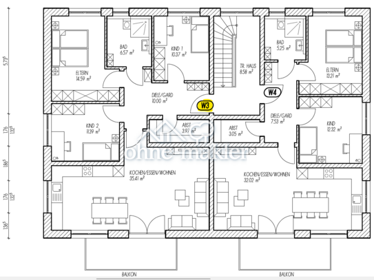 Erstbezug: Attraktive 4-Raum-Wohnung in Cham - KFW40 Standard - (W3)