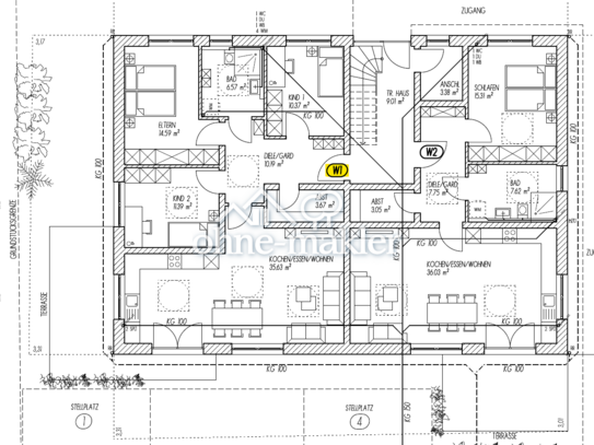 Erstbezug: Ansprechende 4-Zimmer-Wohnung in Cham - KFW40 Standard - (W1)