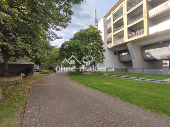 Zentrale 1-Zimmer-Wohnung mit Einbauküche, Balkon und Tiefgarage in MS-Gievenbeck