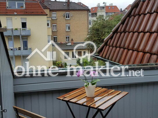 2-Zimmer Wohnung mit Dachterrasse, komplett möbliert, günstig gelegen