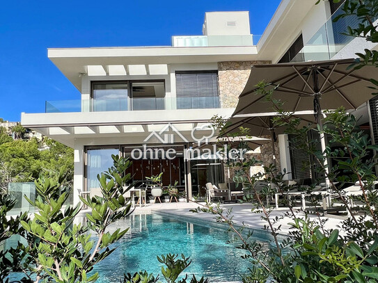Villa in Port d´Andratx mit Meerblick und Lauflage zum Hafen