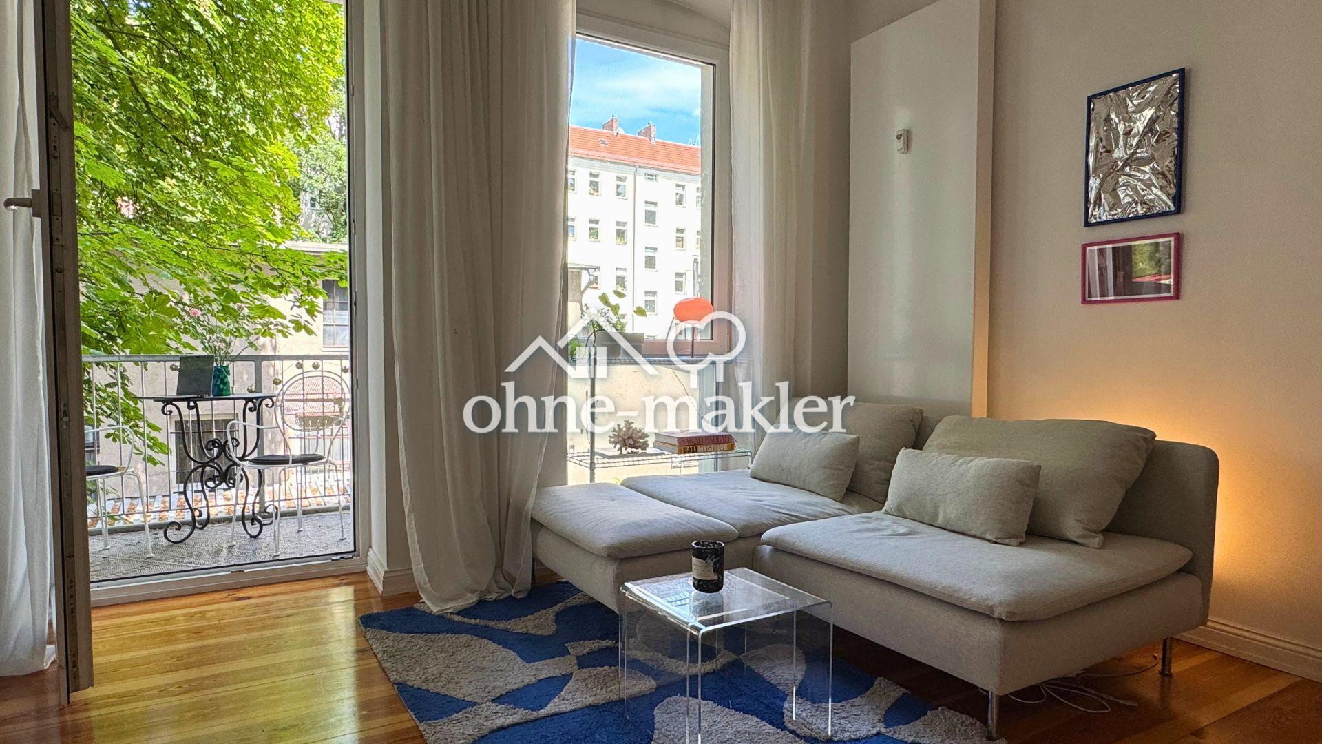 Helle möblierte 1-Zimmer-Wohnung mit Balkon im Herzen von Friedrichshain - Foto 1