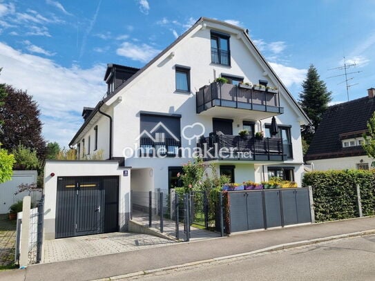 Exklusive und ruhige 3-Zimmer-Maisonette mit EBK, Terrasse und Garten in Trudering, München