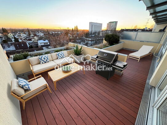 Einzigartige möblierte Terrassenwohnung mit exklusiver Ausstattung und Alpenblick