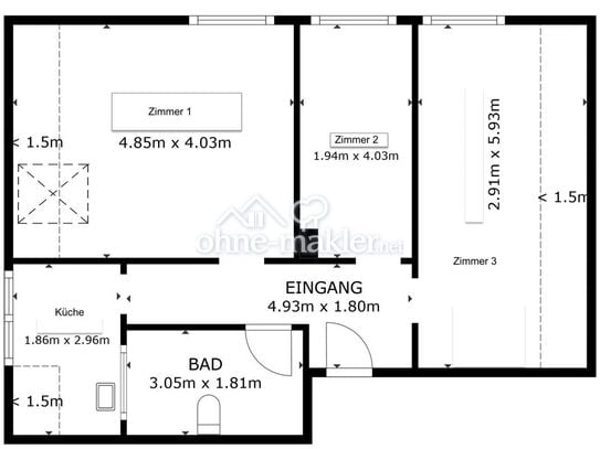 Neu sanierte Wohnung nahe Tibarg inkl. Garage - leerstehend