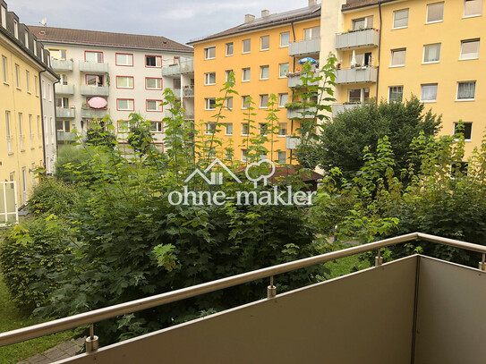 Wunderbare und sonnige 2 Zimmerwohnung mit herrlichem Balkon und zusätzlicher Loggia