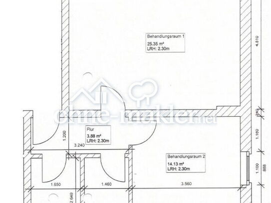 Büro/Praxisräume in zentraler, ruhiger Lage von Jenfeld