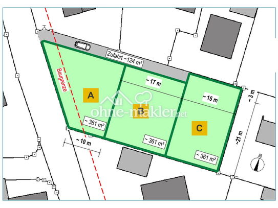 Attraktives EFH- oder DH-Grundstück in Raubling