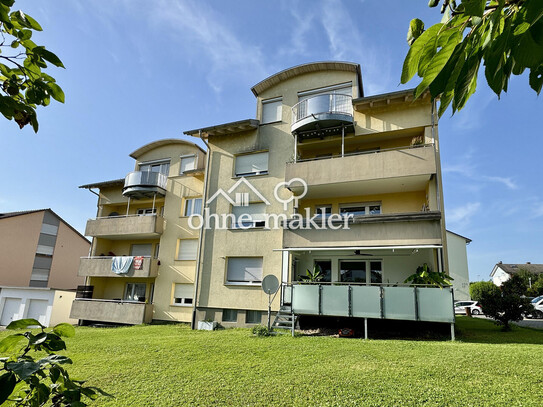 Charmante 3-Zimmer-Wohnung mit großer Südwest-Terrasse und Garage in Ailingen