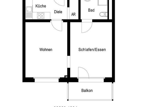 Seniorenwohnung mit Balkon